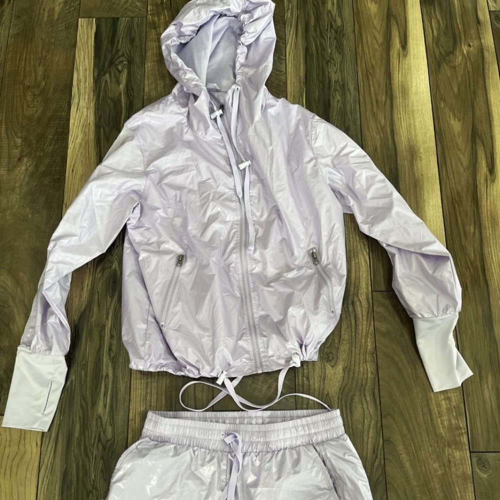 Zyia Lilac Shiny Bomber Set